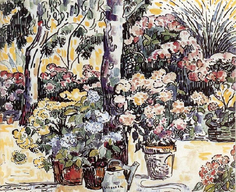 Paul Signac Artist-s Garden Germany oil painting art